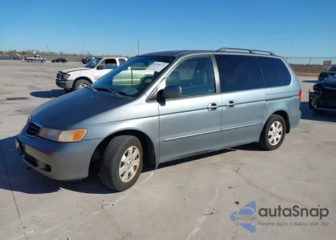 2002 Honda Odyssey Ex from USA, damaged, VIN 2HKRL18662H533439